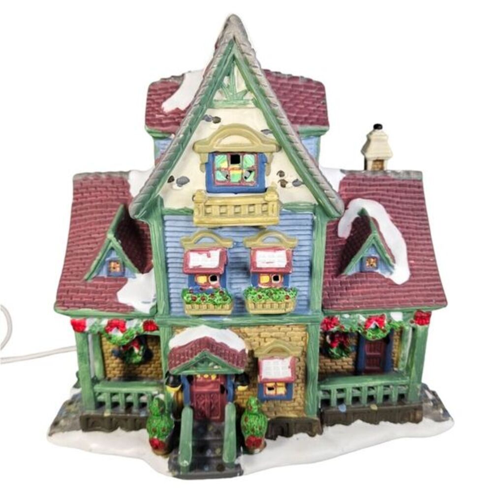 Lemax Carole Towne Taras Trace House Holiday Christmas Village‎ Lighted With Box